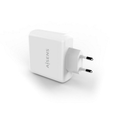 AISENS Cargador PD3.0 QC3.0 1 Puerto 1xUSB-C 60W, Blanco