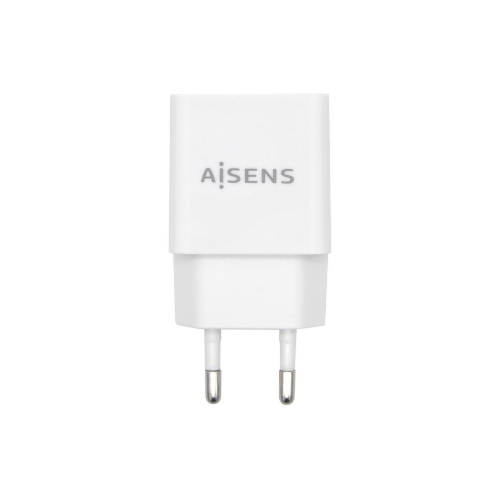 AISENS Cargador USB 10W Alta Eficiencia, 5V2A, Blanco