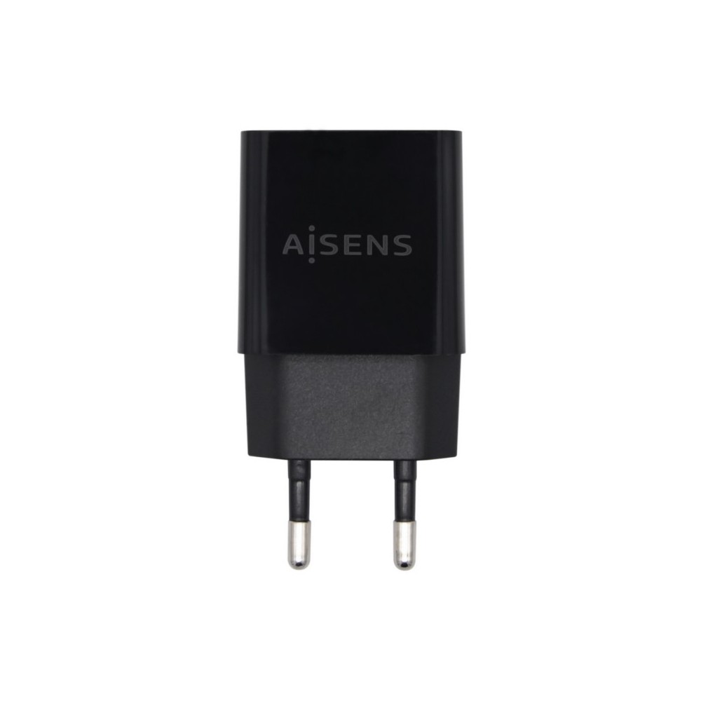 AISENS Cargador USB 10W Alta Eficiencia, 5V2A, Negro