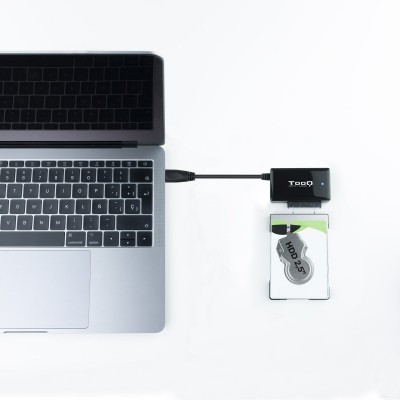 TooQ TQHDA-01A base de conexión para disco duro USB 3.2 Gen 1 (3.1 Gen 1) Type-A Negro