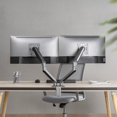 TooQ DB4132TNR-G soporte para monitor 81,3 cm (32") Negro Escritorio