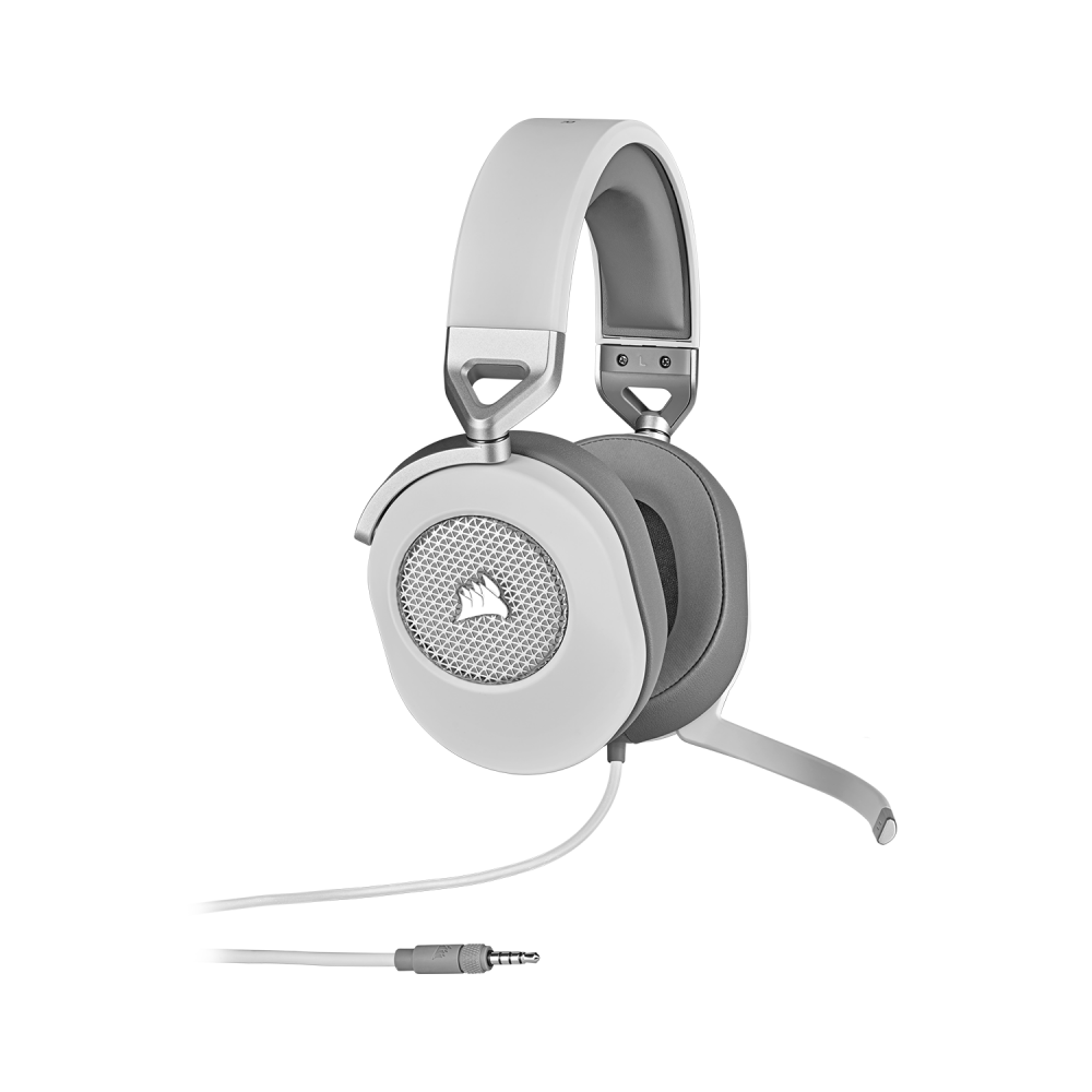 Corsair HS65 SURROUND Auriculares Alámbrico De mano Juego Blanco
