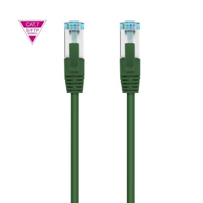 Nanocable Cable de Red Cat.7 600MHZ LSZH SFTP PIMF AWG26, Verde, 50 cm