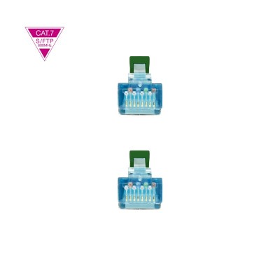 Nanocable Cable de Red Cat.7 600MHZ LSZH SFTP PIMF AWG26, Verde, 1 m