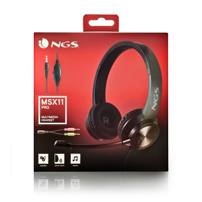 NGS MSX 11 PRO Auriculares Alámbrico Diadema Juego Negro