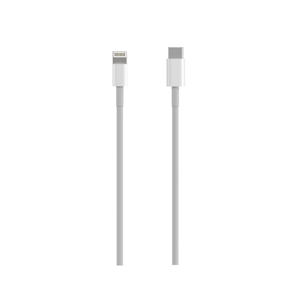 AISENS Cable USB 2.0 USB-C A Lightning PD 2A, LightningM-USB-CM, Blanco, 0.5 m