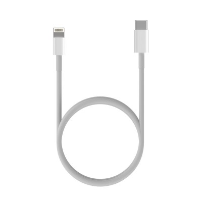 AISENS Cable USB 2.0 USB-C A Lightning PD 2A, LightningM-USB-CM, Blanco, 0.5 m