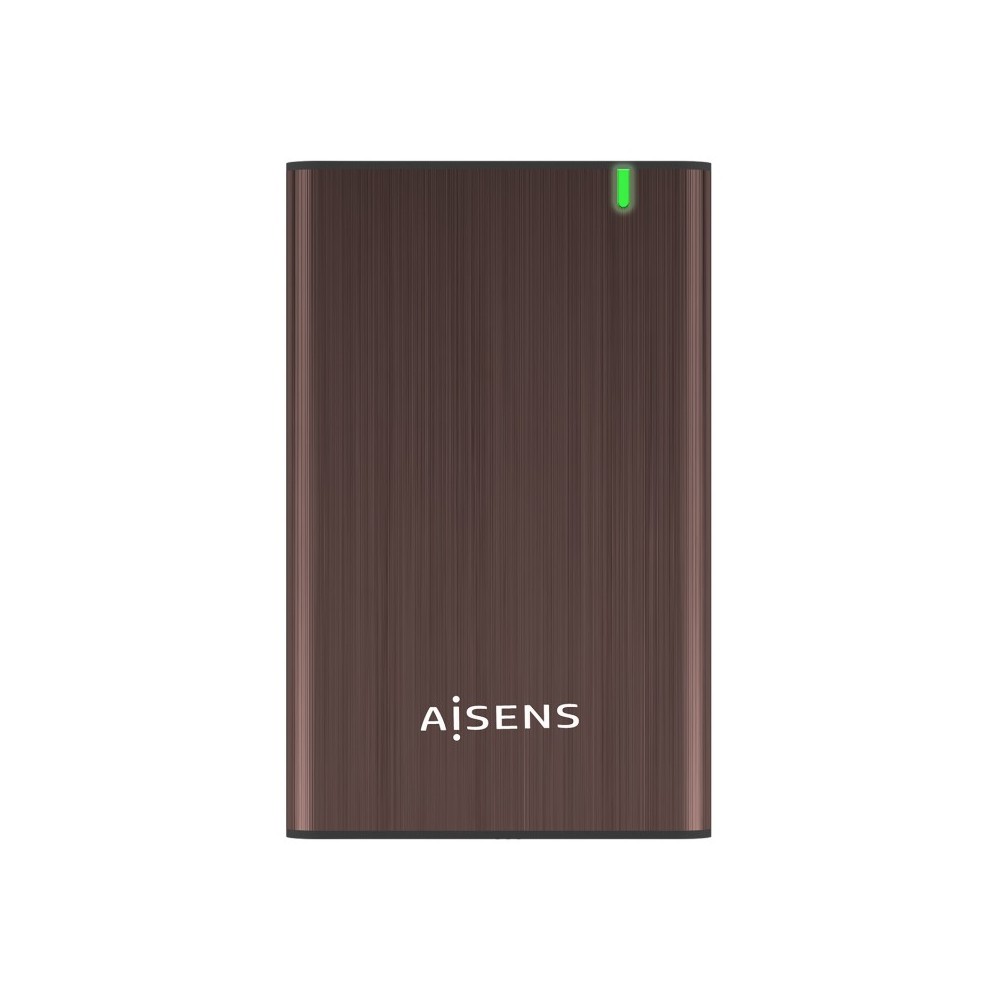 AISENS Caja Externa 2.5" ASE-2525BWN 9.5 mm SATA A USB 3.0USB 3.1 Gen1, Marron