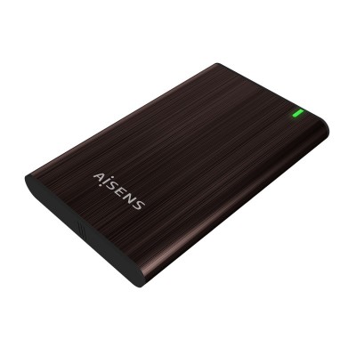 AISENS Caja Externa 2.5" ASE-2525BWN 9.5 mm SATA A USB 3.0USB 3.1 Gen1, Marron
