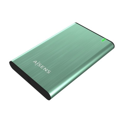 AISENS Caja Externa 2.5" ASE-2525SGN 9.5 mm SATA A USB 3.0USB 3.1 Gen1, Verde Primavera