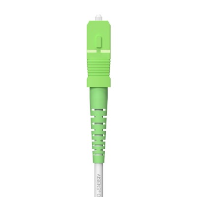 AISENS Cable Fibra Óptica Latiguillo G657A2 3.0 9125 SMF Simplex CPR DCA LSZH, SCAPC-SCAPC, Blanco, 200 m