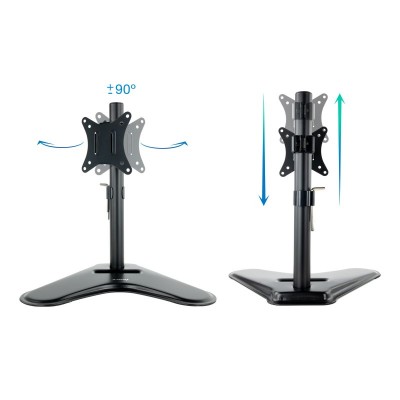 TooQ DB1701TN-B soporte para monitor 81,3 cm (32") Negro Escritorio