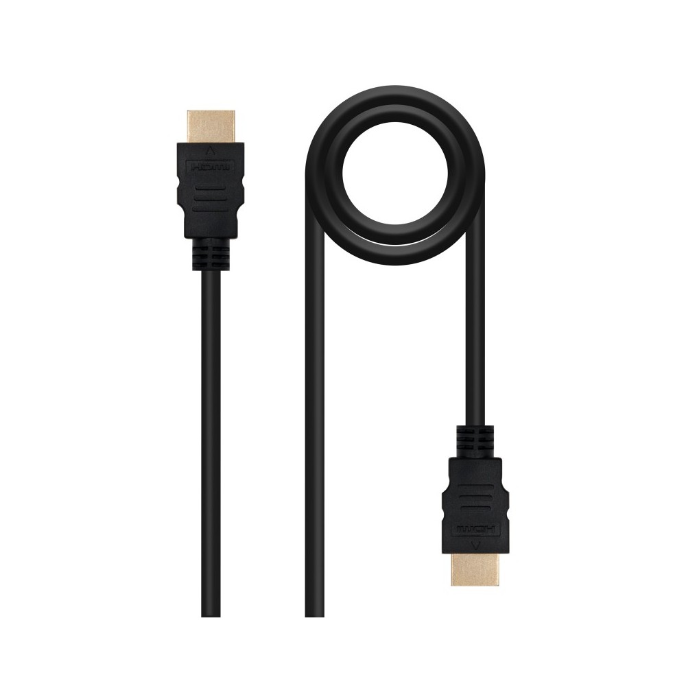 Nanocable Cable HDMI V1.4 Alta Velocidad  HEC), AM-AM, Negro, 1 m