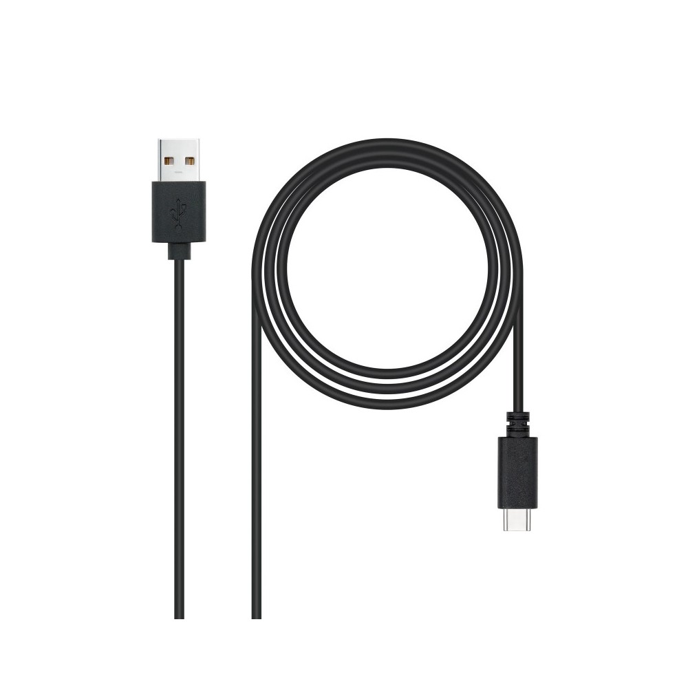 Nanocable 10.01.2103 cable USB 3 m USB 2.0 USB A USB C Negro