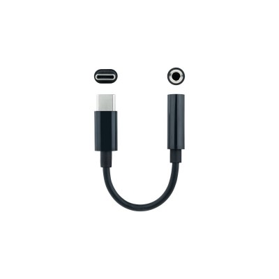Nanocable Cable Adaptador Audio USB-CM a Jack 3.5H, 11 cm, Negro