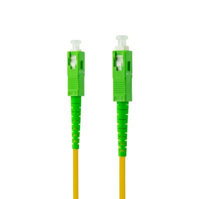 Nanocable Cable de Fibra Óptica SCAPC a SCAPC Monomodo Simplex LSZH, Amarillo, 2 m