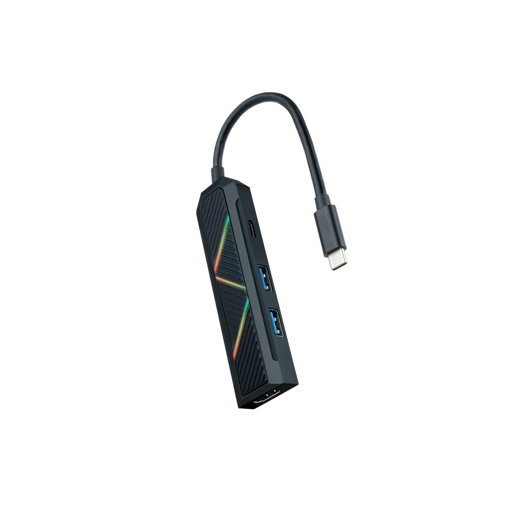 Nanocable 10.16.0401 base para portátil y replicador de puertos Alámbrico USB 3.2 Gen 1 (3.1 Gen 1) Type-C Negro