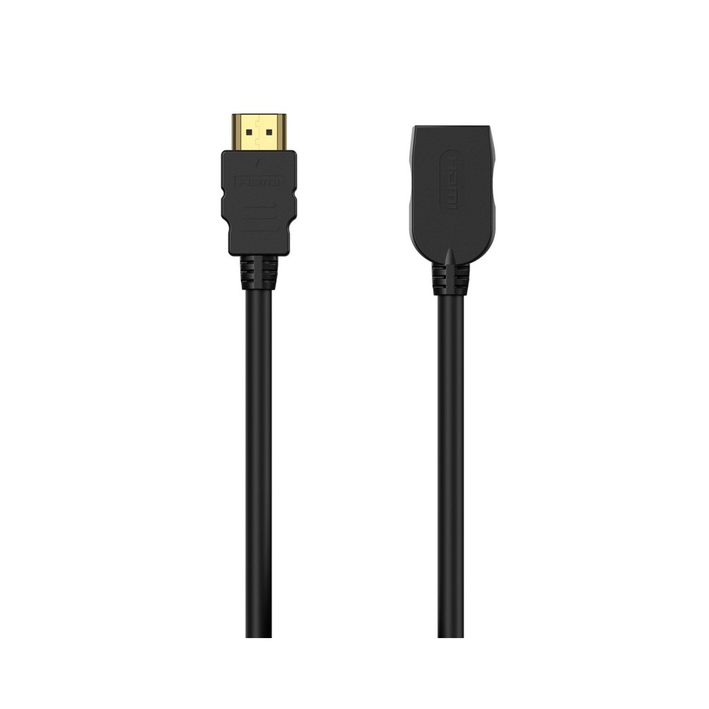 AISENS Cable HDMI V2.0 Prolongador Premium Alta Velocidad  Hec 4K@60Hz 18Gbps, AM-AH, Negro, 2.0M
