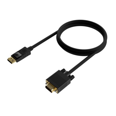 AISENS Cable Conversor DISPLAYPORT a VGA, DPM-VGAM, Negro, 1.0M