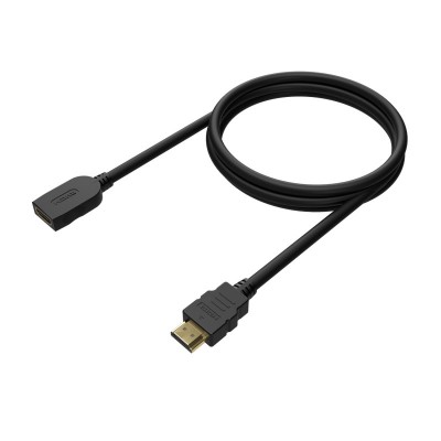 AISENS Cable HDMI V2.0 Prolongador Premium Alta Velocidad  Hec 4K@60Hz 18Gbps, AM-AH, Negro, 5.0M