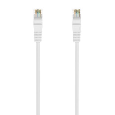 AISENS Cable de Red Latiguillo RJ45 LSZH Cat.6A 500 Mhz UTP AWG24, Blanco, 2.0M