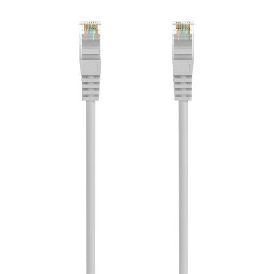 AISENS Cable de Red Latiguillo RJ45 LSZH Cat.6A 500 Mhz UTP AWG24, Gris, 20M