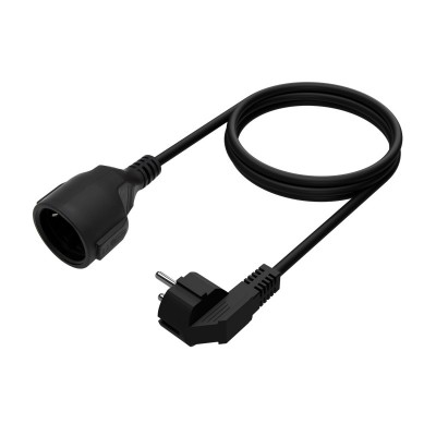 AISENS Cable Alargador de Alimentacion Schuko, CEE7M-CEE7H, Negro, 10M