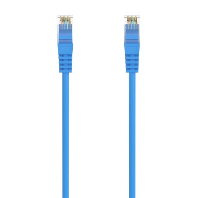 AISENS Cable de Red Latiguillo RJ45 LSZH Cat.6A 500 Mhz UTP AWG24, Azul, 0.5M