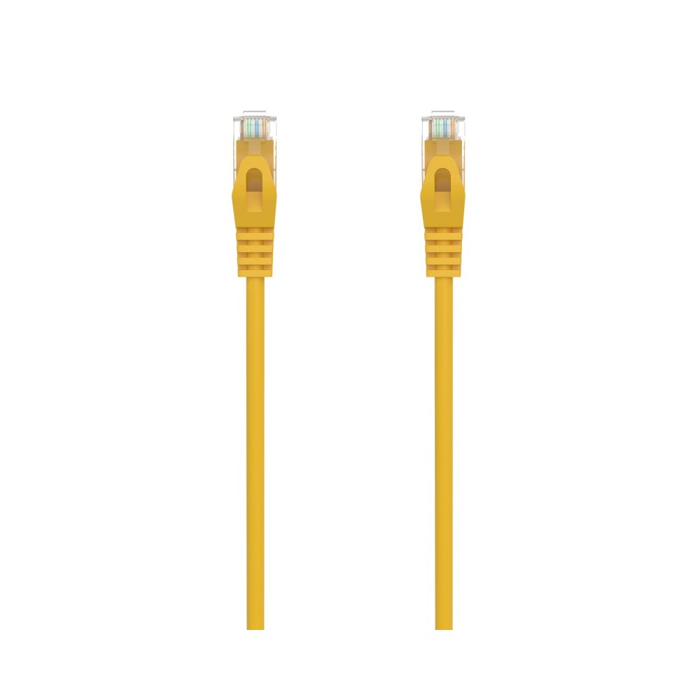 AISENS Cable de Red Latiguillo RJ45 LSZH Cat.6A 500 Mhz UTP AWG24, Amarillo, 25CM