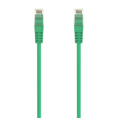 AISENS Cable de Red Latiguillo RJ45 LSZH Cat.6A 500 Mhz UTP AWG24, Verde, 0.5M