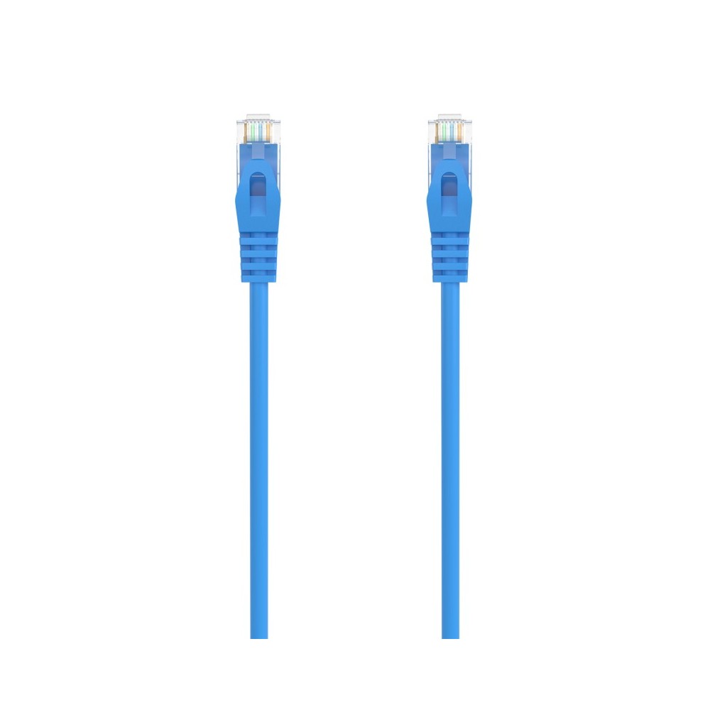AISENS Cable de Red Latiguillo RJ45 LSZH Cat.6A 500 Mhz UTP AWG24, Azul, 25CM