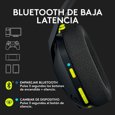 Logitech G G435 Auriculares Inalámbrico Diadema Juego Bluetooth Negro