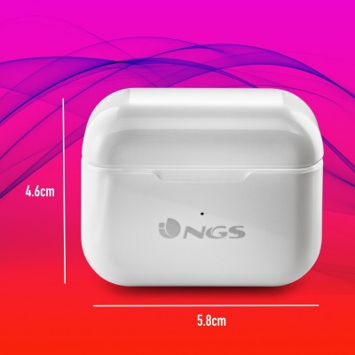 NGS ARTICA BLOOM Auriculares Inalámbrico Dentro de oído LlamadasMúsica USB Tipo C Bluetooth Blanco