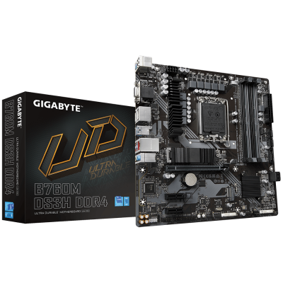 Gigabyte B760M DS3H DDR4 placa base Intel B760 LGA 1700 micro ATX