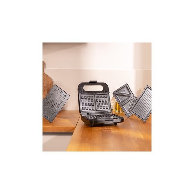 Cecotec 04309 sandwichera 1000 W Negro, Acero satinado