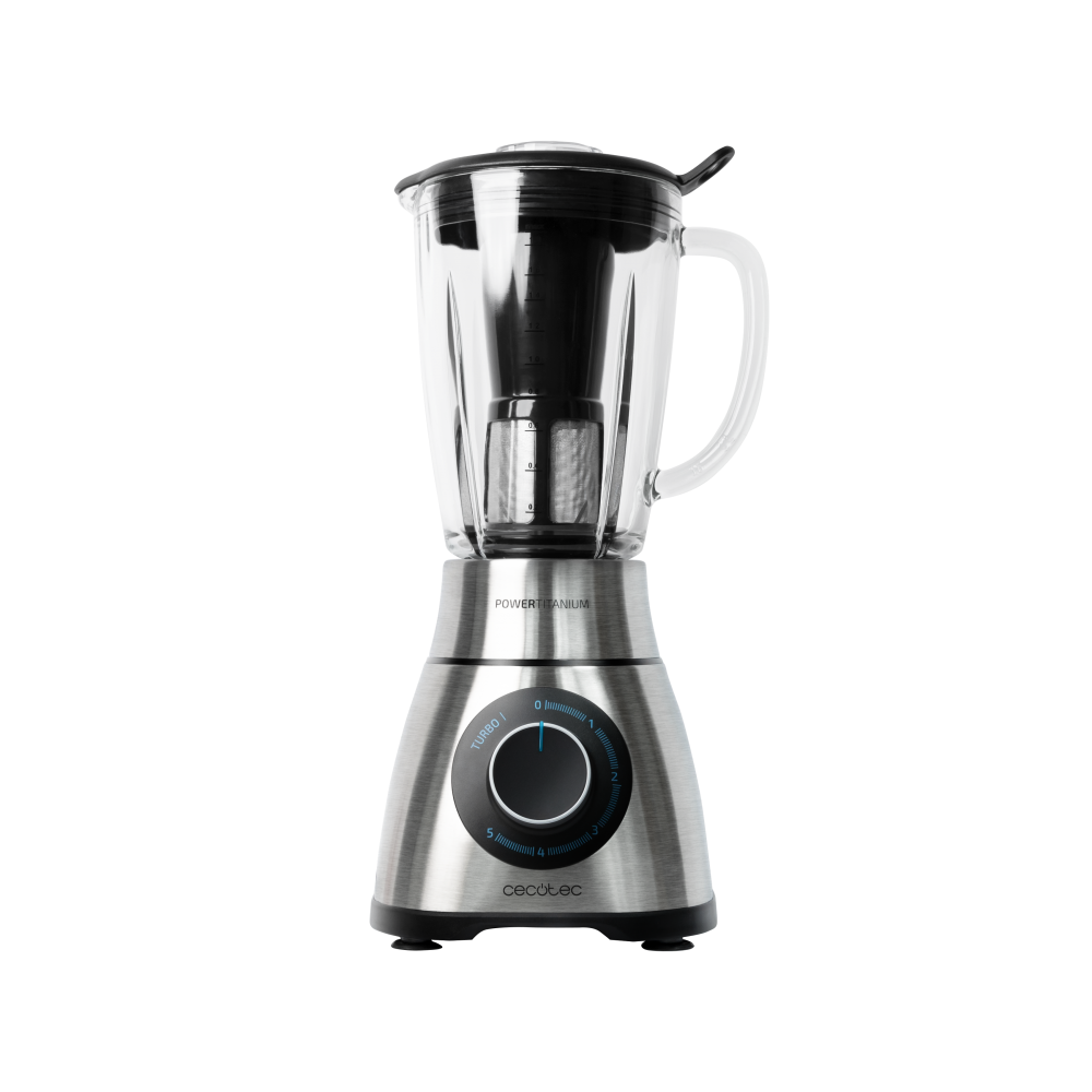Cecotec Power Black Titanium 1300 Perfectmix 1,8 L Batidora de vaso 1300 W Negro, Titanio
