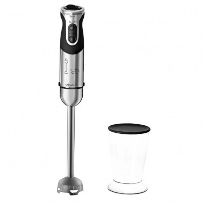 Cecotec Powerful Titanium 1000 Batidora de inmersión 1000 W Negro, Acero inoxidable