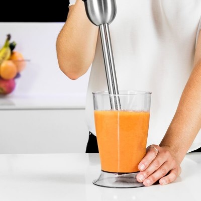 Cecotec Powerful Titanium 1000 Batidora de inmersión 1000 W Negro, Acero inoxidable