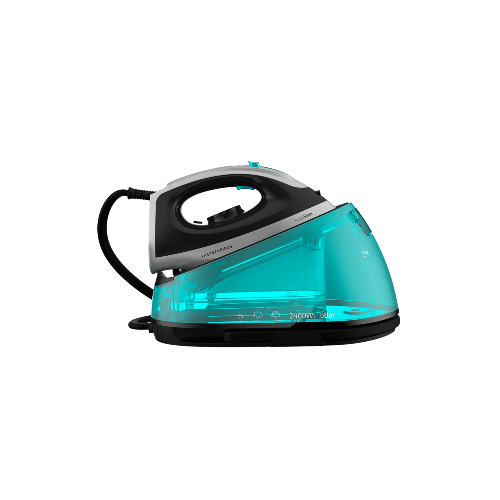 Cecotec Fast&Furious 8010 Vital 240 W 2 L Suela Ceramic Ultra Glide Negro, Plata, Turquesa