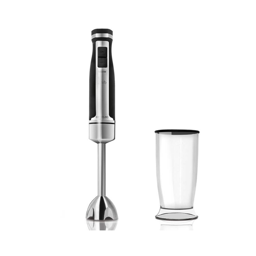 Cecotec 04064 licuadora Batidora de vaso 1500 W Negro, Acero inoxidable