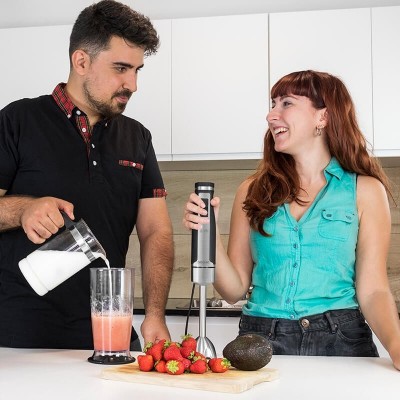 Cecotec 04064 licuadora Batidora de vaso 1500 W Negro, Acero inoxidable