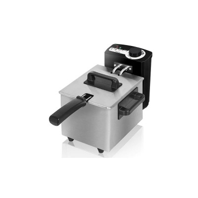 Cecotec 03031 freidora Sencillo 1,5 L Independiente 1000 W Negro, Acero inoxidable