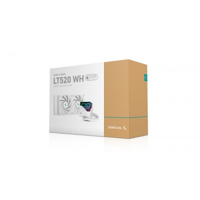 DeepCool LT520 WH Procesador Sistema de refrigeración líquida todo en uno 12 cm Blanco 1 pieza(s)