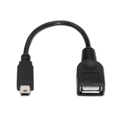 AISENS A101-0033 cable USB 0,15 m USB 2.0 Mini-USB B USB A Negro