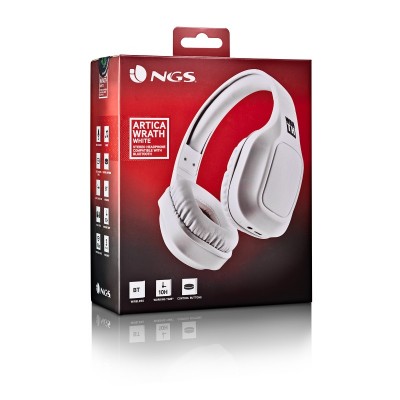 NGS ARTICA WRATH Auriculares Inalámbrico y alámbrico Diadema LlamadasMúsica USB Tipo C Bluetooth Blanco