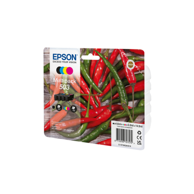 Epson 503 cartucho de tinta 4 pieza(s) Original Rendimiento estándar Negro, Cian, Magenta, Amarillo