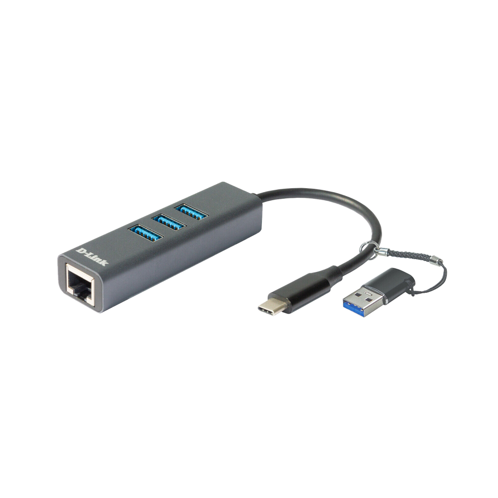D-Link DUB-2332 base para portátil y replicador de puertos Alámbrico USB Tipo C Gris