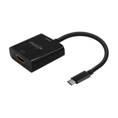 AISENS Conversor USB-C A HDMI 4K@30Hz, USB-CM-HDMIH, Negro, 15cm