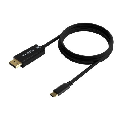 AISENS Cable Conversor USB-C a Displayport 8K@60Hz, USB-CM-DPM, Negro, 1.8M