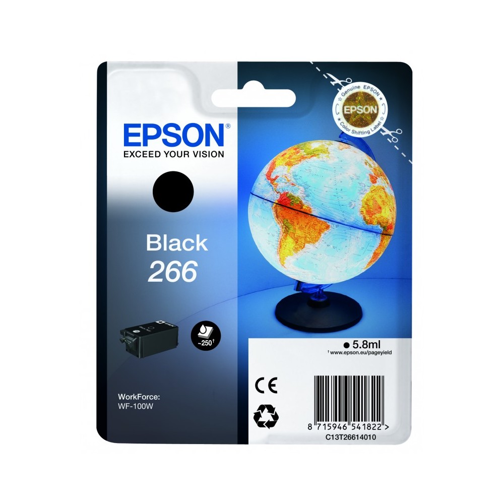 Epson Globe Singlepack Black 266 ink cartridge